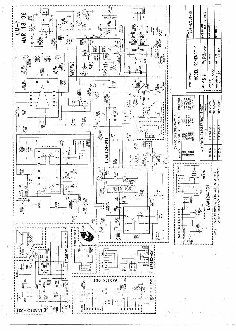 jbl sub 10 schematic