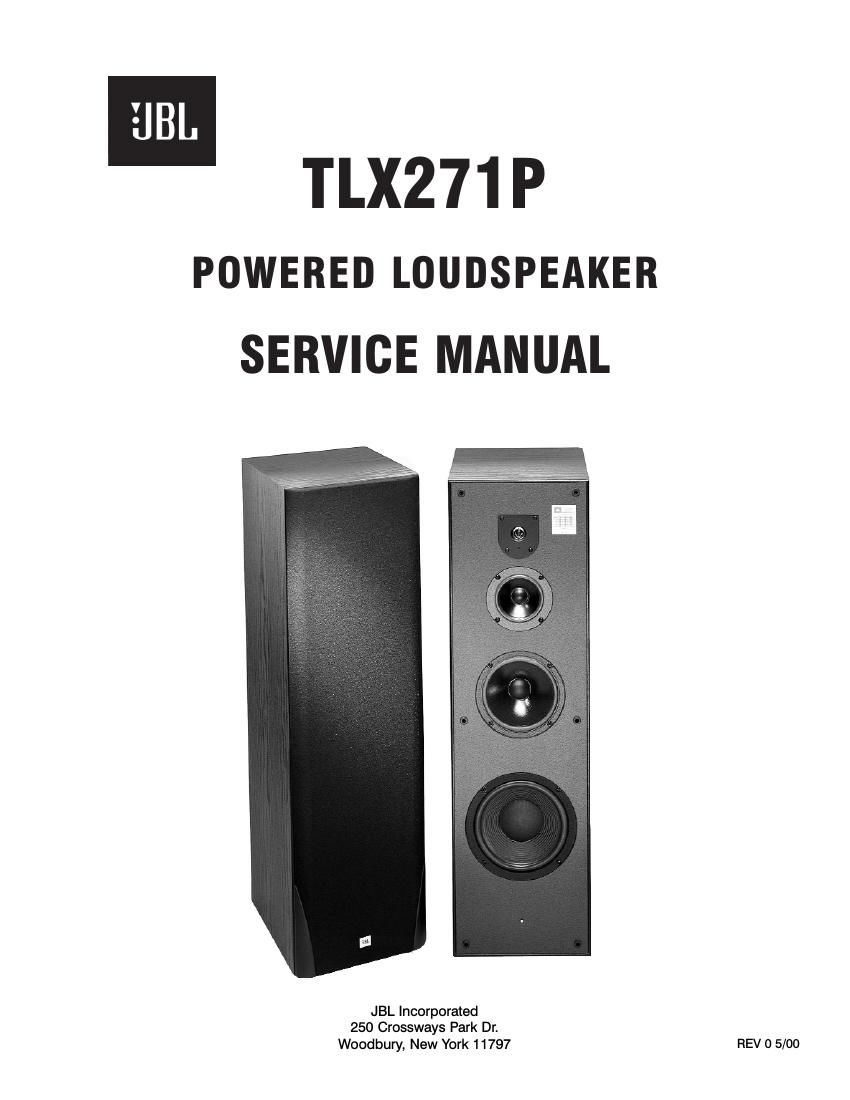jbl tlx 271 p service manual