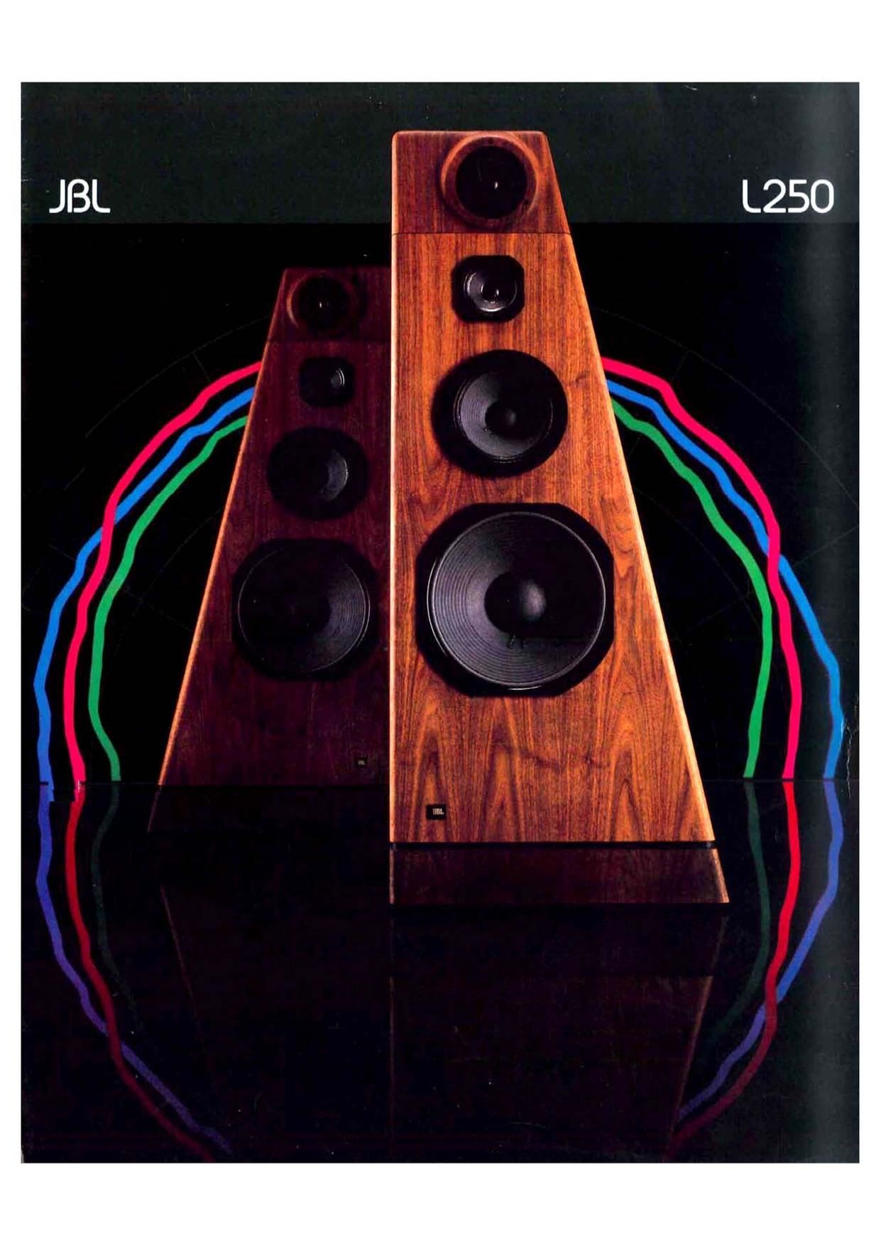 Jbl L 250 1982 Brochure