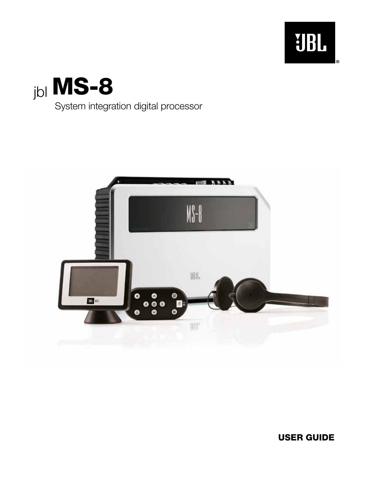 Jbl MS 8 Owners Manual