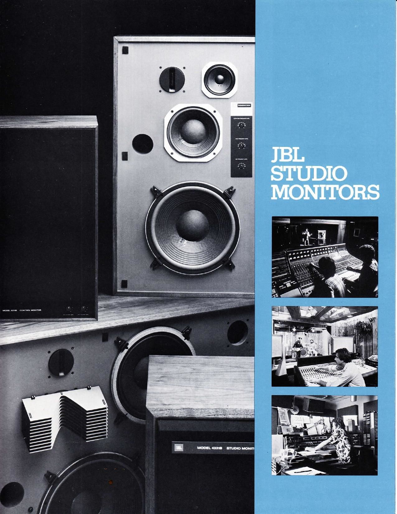 Jbl Studio Monitors 1980 Catalog