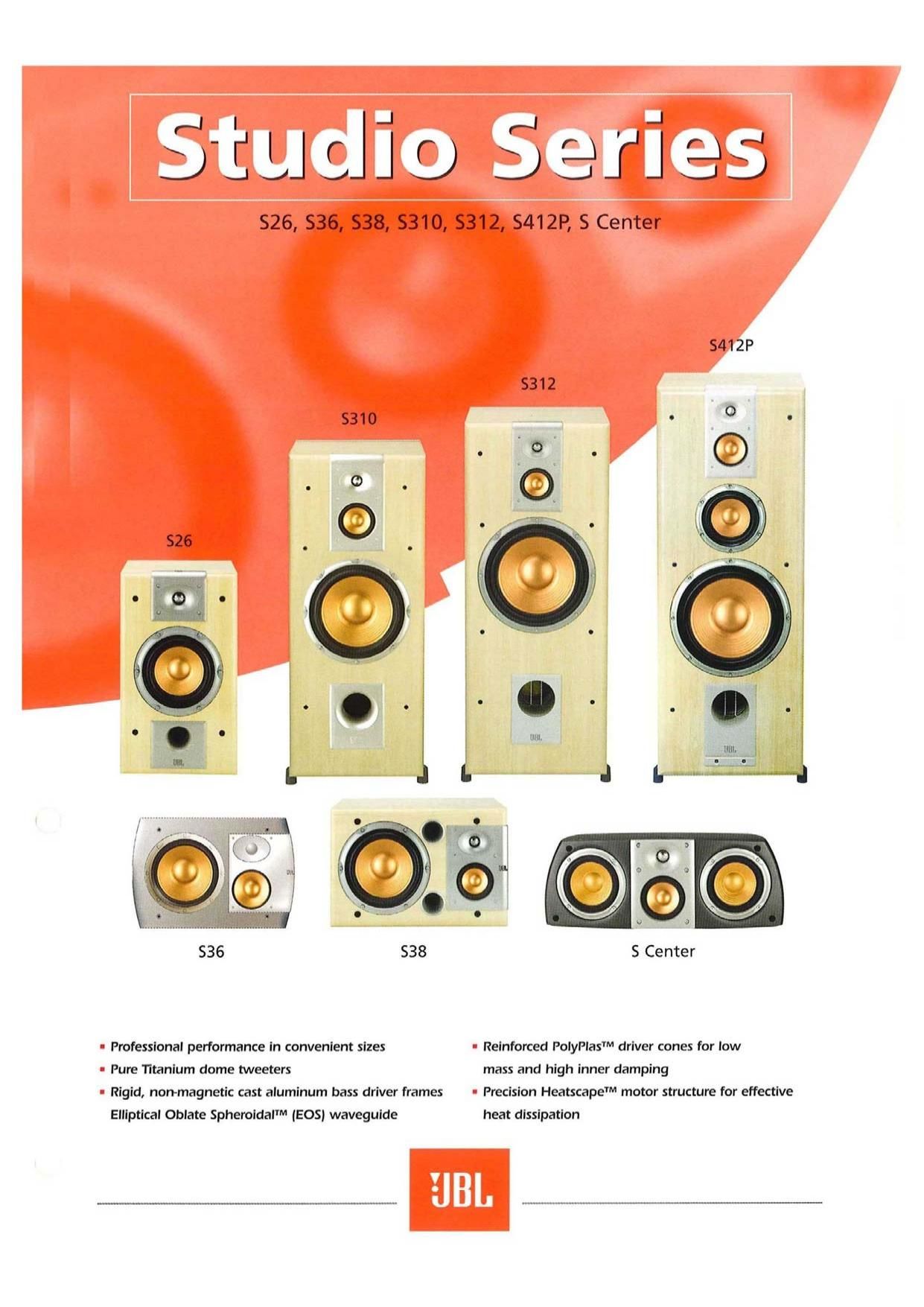 Jbl Studio Series 2000 Catalog