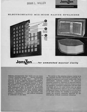 janszen 130 bw brochure