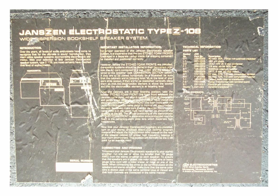 janszen z 108 schematic