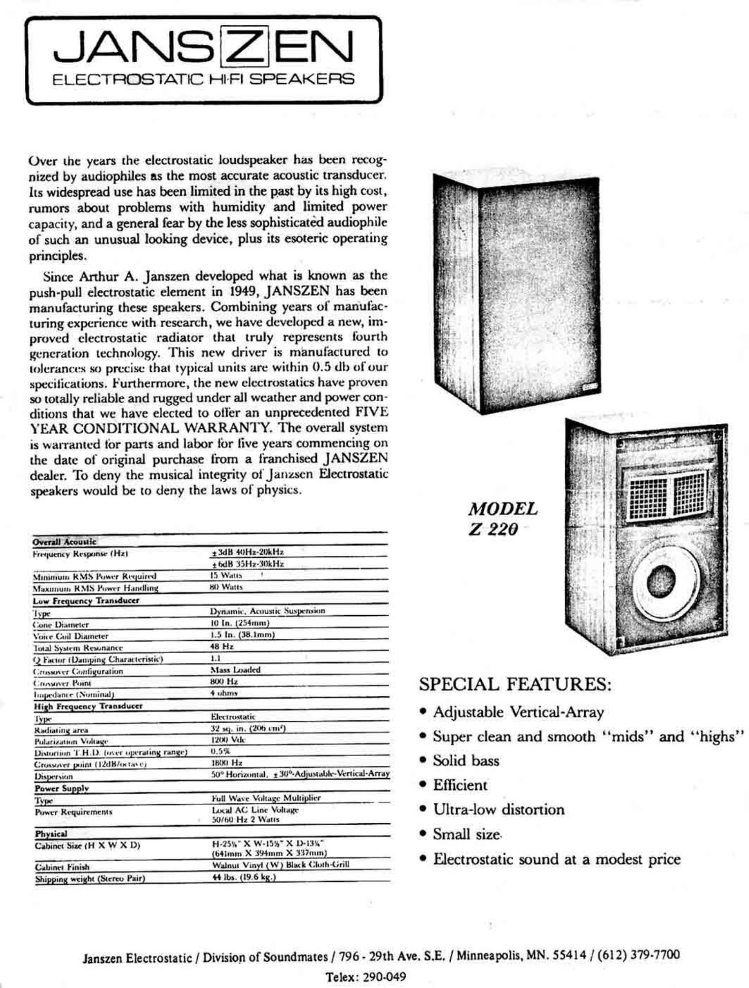 janszen z 220 1 brochure