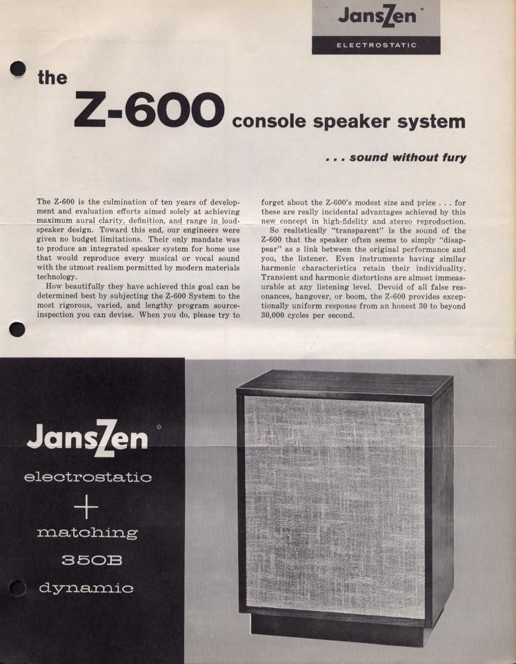 janszen z 600 brochure