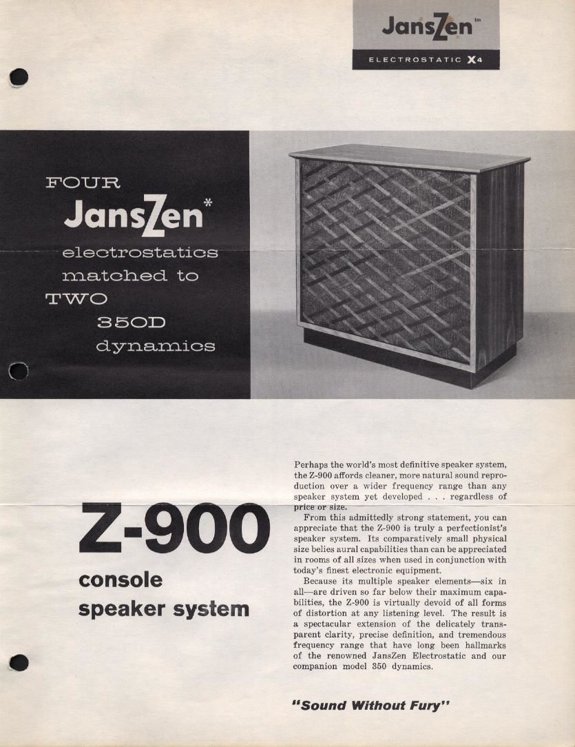 janszen z 900 brochure