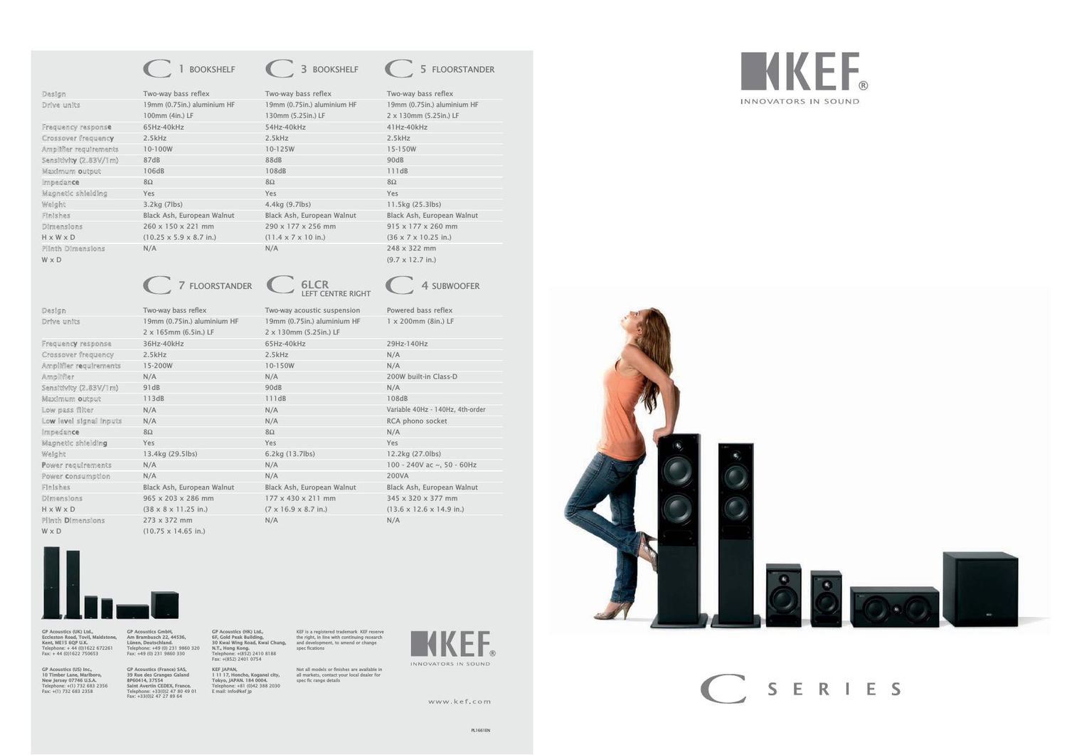 Kef C 6 LCR Brochure