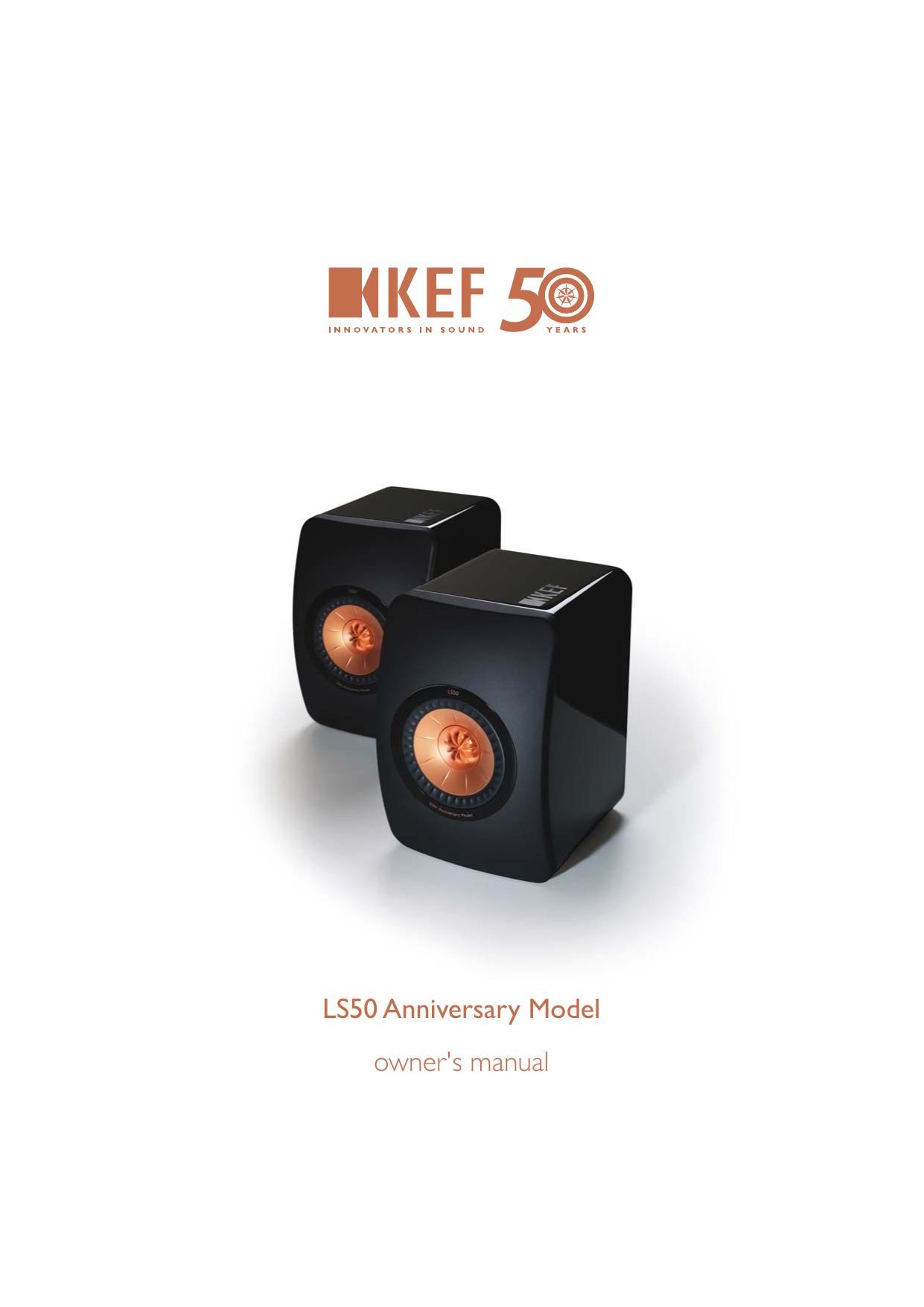 Kef LS 50 Owners Manual