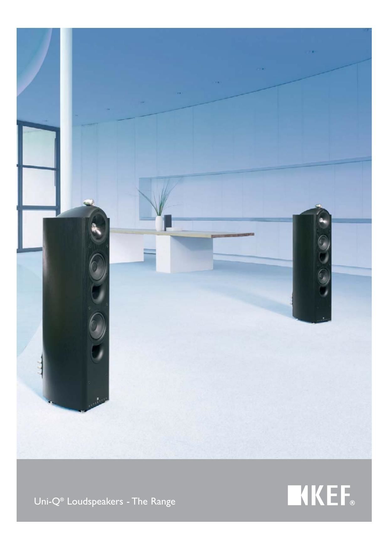 Kef Uni Q Loudspeakers The Range Catalog