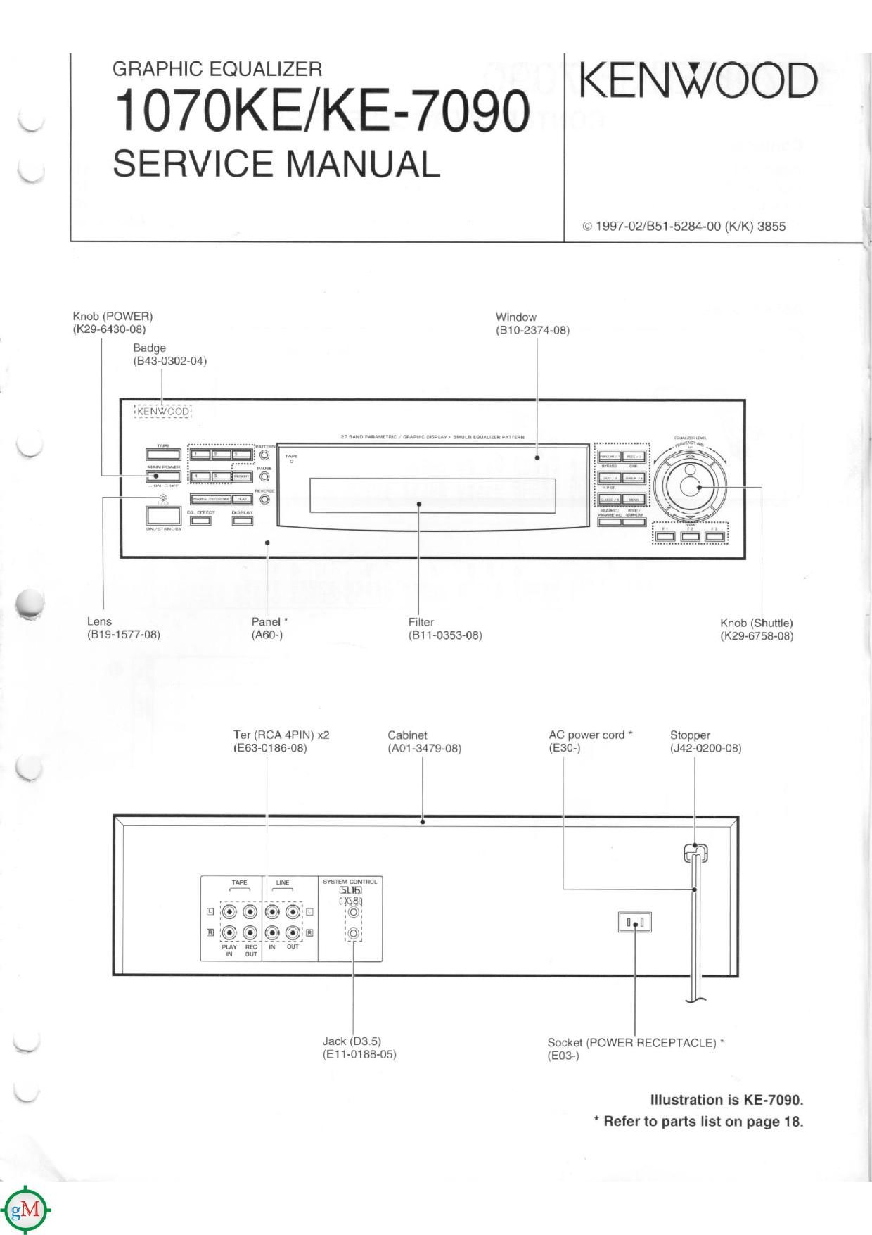 Kenwood 1070 KE Service Manual