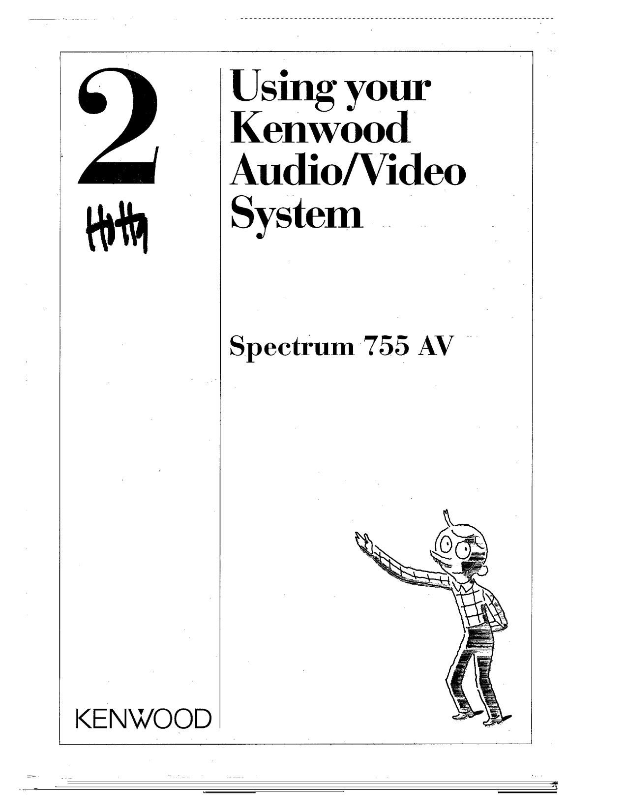 Kenwood 755 AV 2 Owners Manual