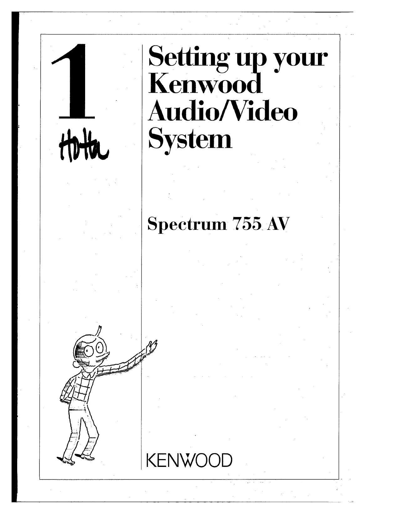 Kenwood 755 AV Owners Manual