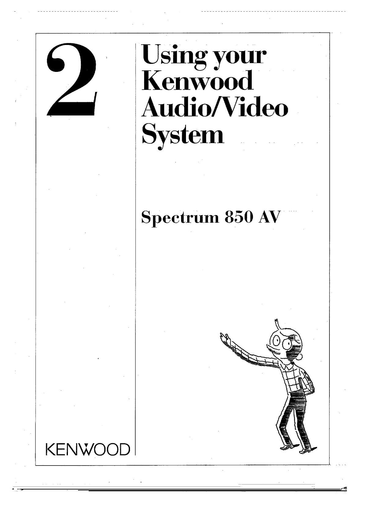 Kenwood 850 AV Owners Manual