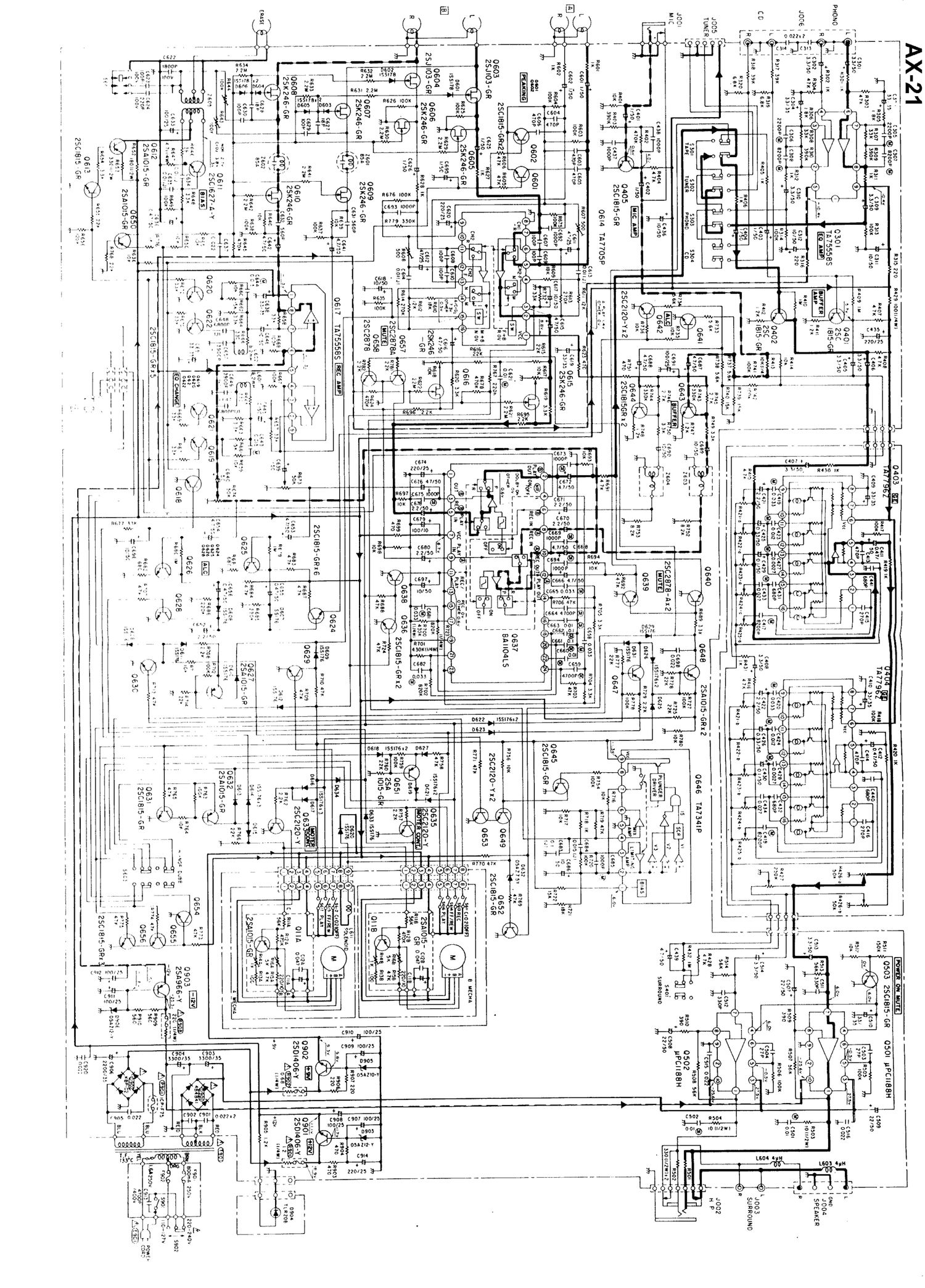 Kenwood AX 21 Schematic