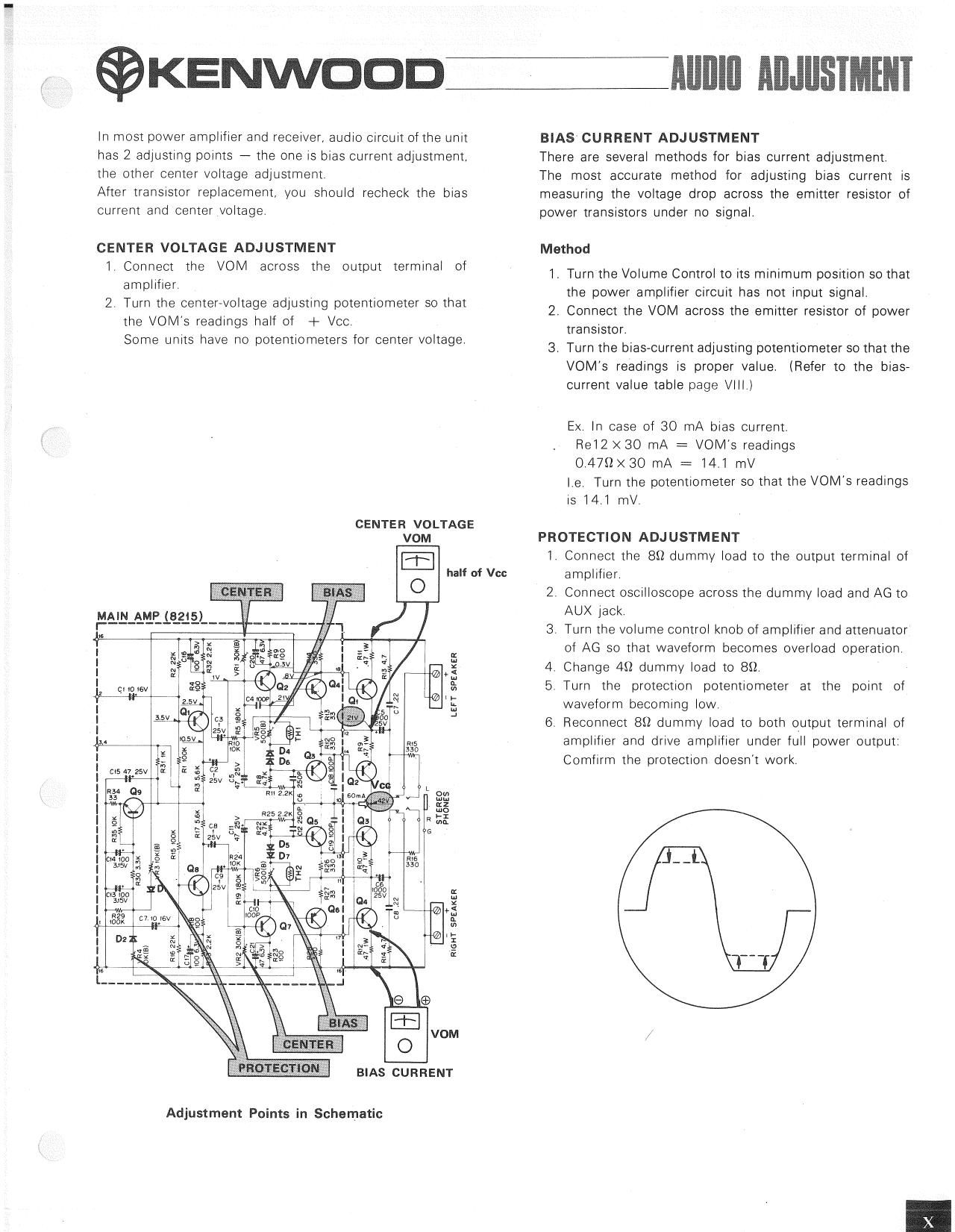 Kenwood Audio Adjustment