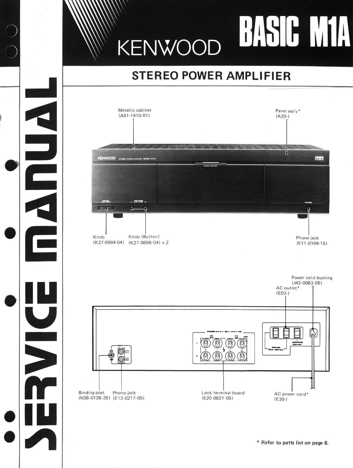 Kenwood Basic M 2 A Service Manual