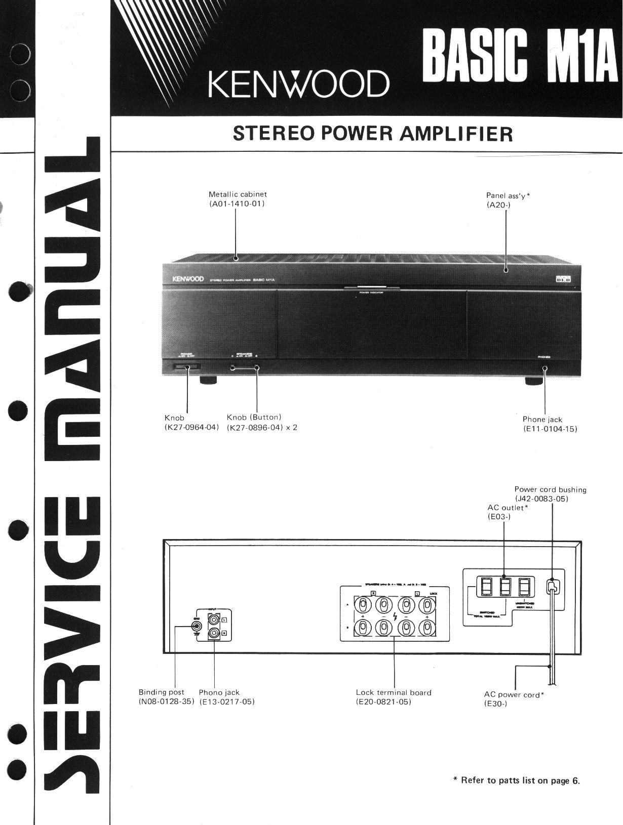 Kenwood Basic M1 A Service Manual