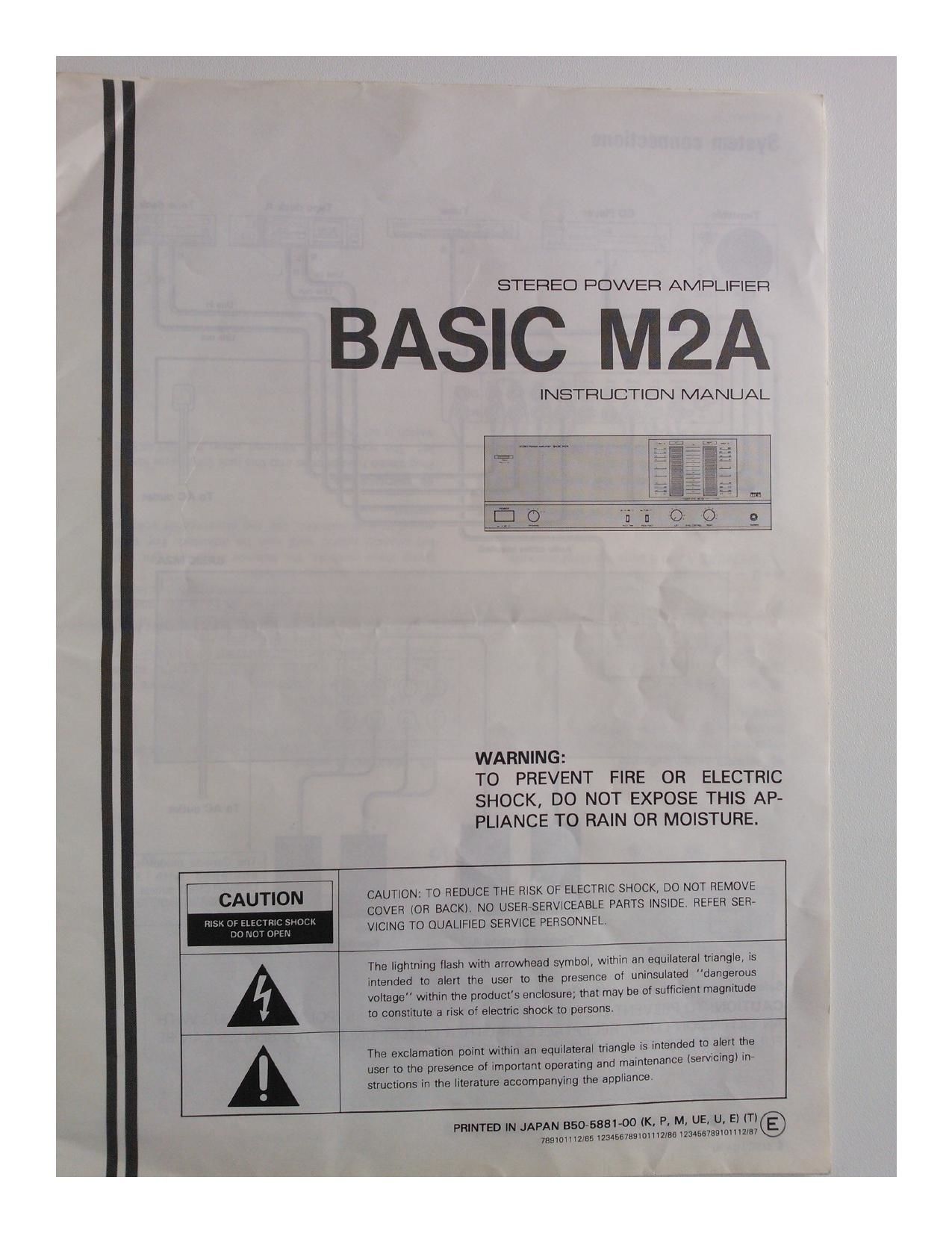 Kenwood Basic M2 Owners Manual 2
