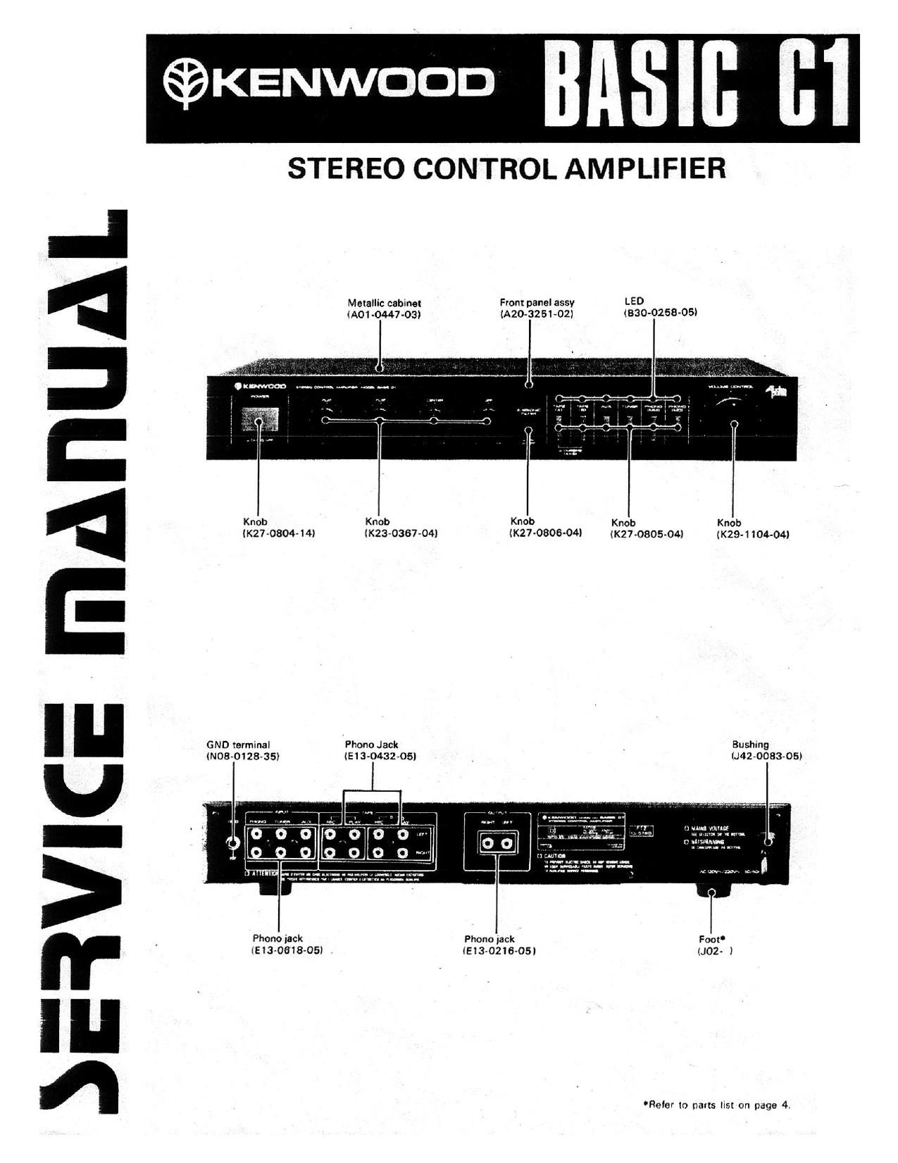 kenwood Basic C1 Service Manual