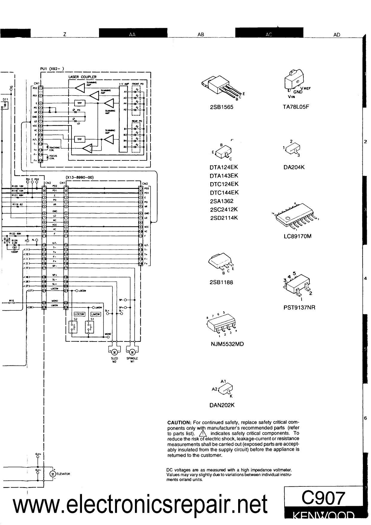 Kenwood C 907 Schematic