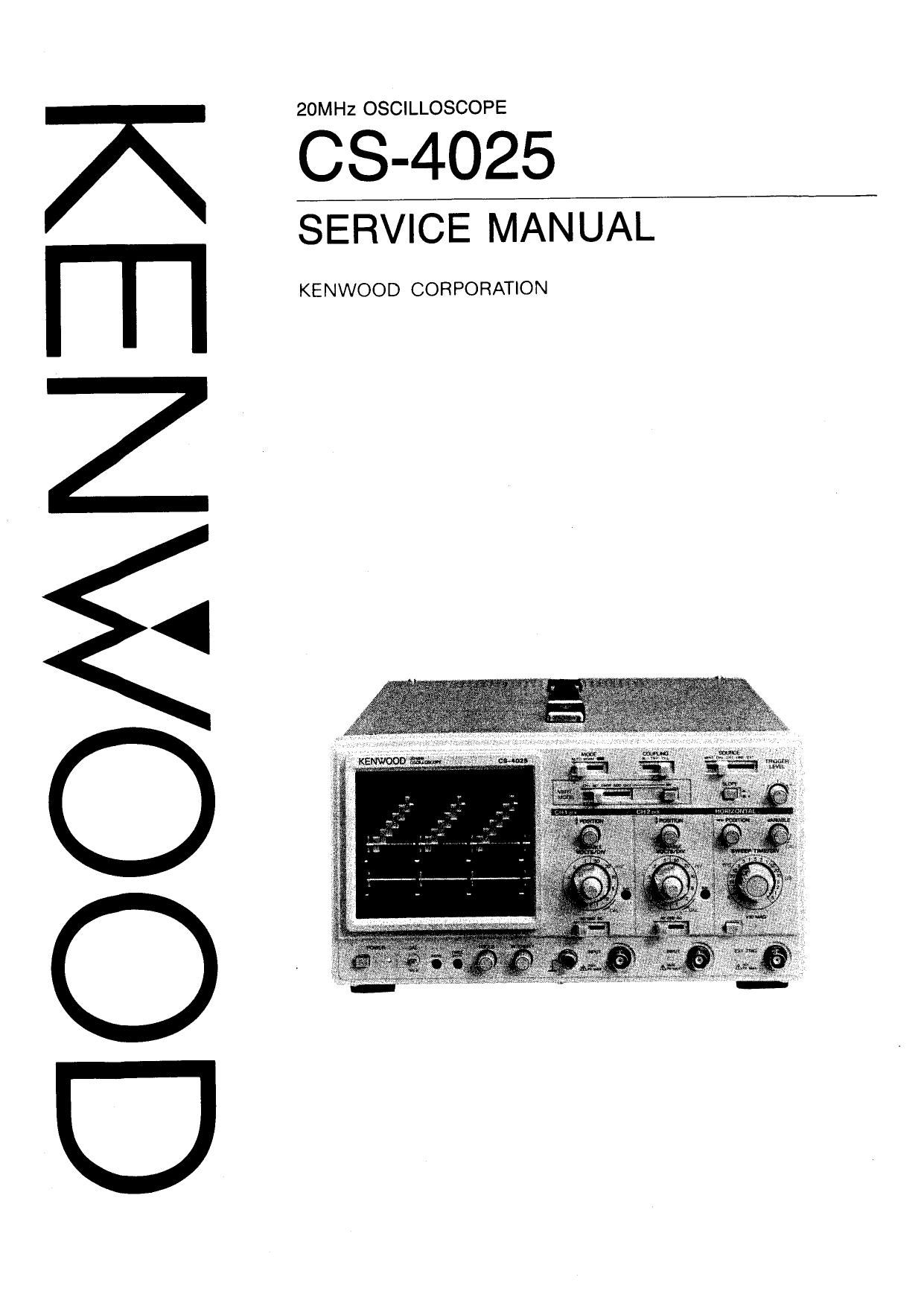Kenwood CS 4025 HU Service Manual