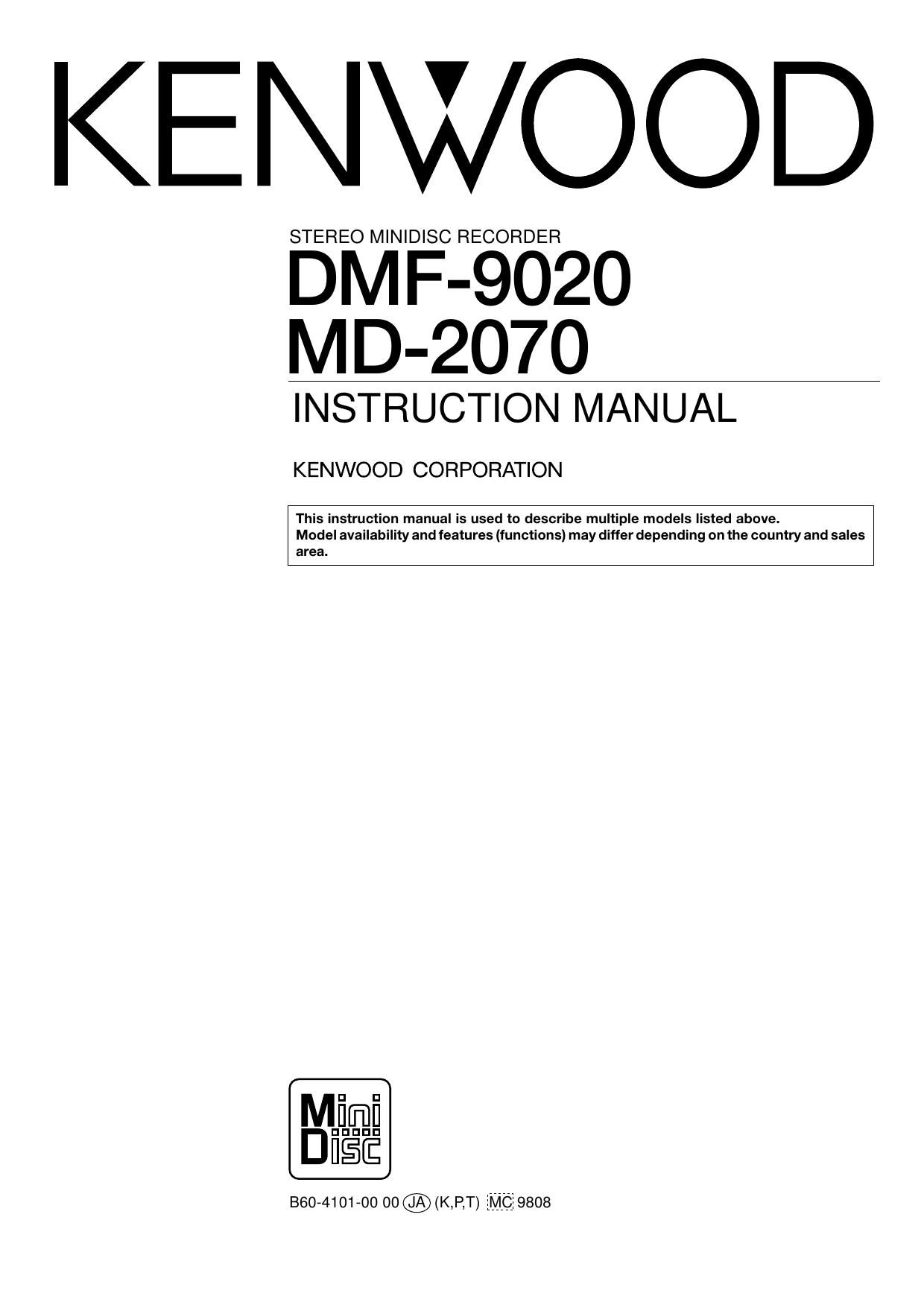 Kenwood DMF 9020 Owners Manual