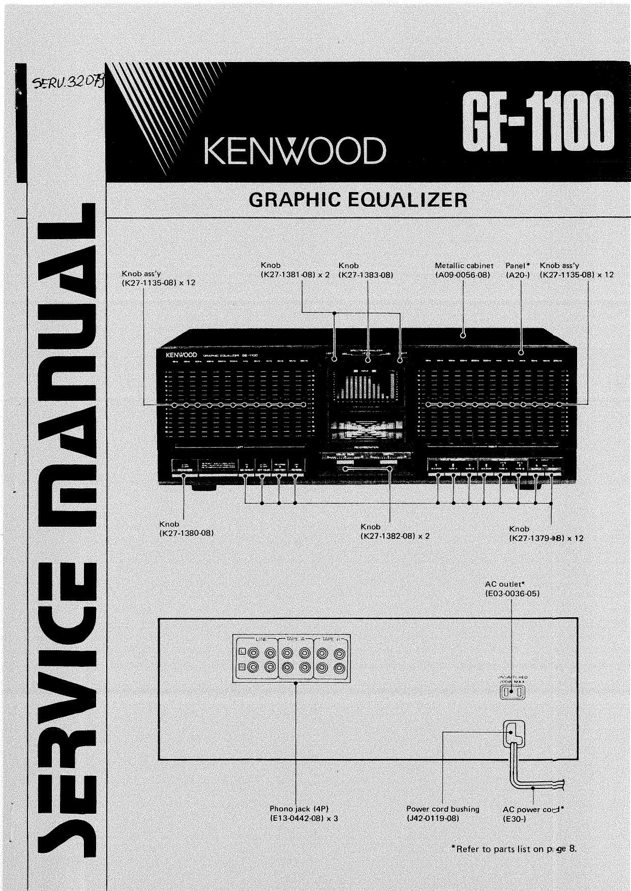 Kenwood GE 1100 Service Manual