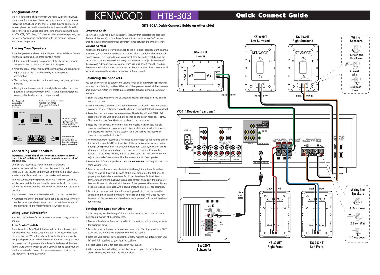Kenwood HTB 203 A Owners Manual