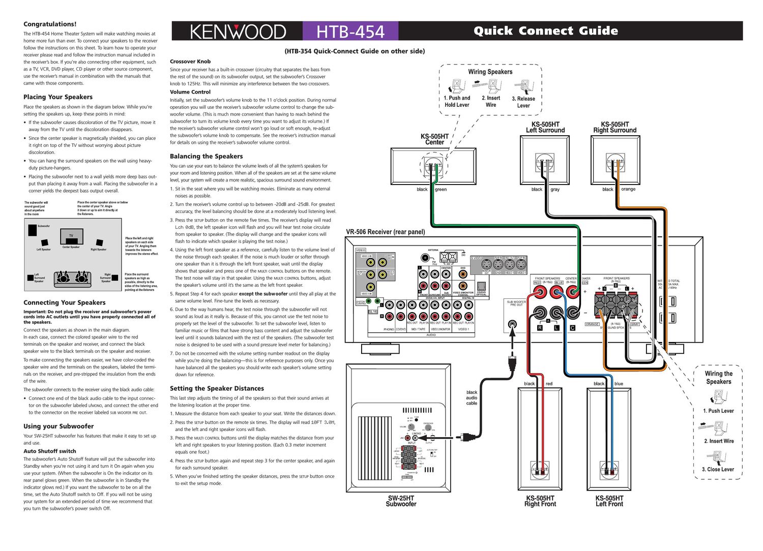 Kenwood HTB 354 Owners Manual