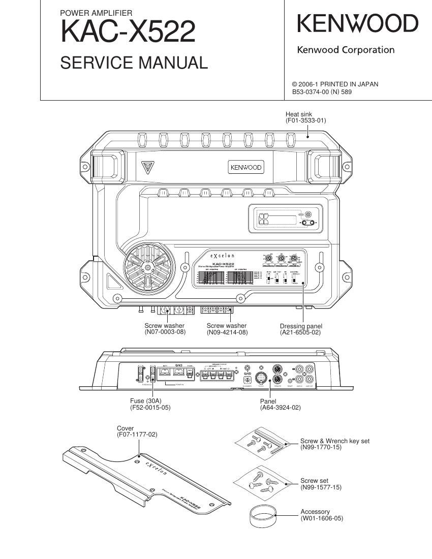 Kenwood KACX 522 Service Manual