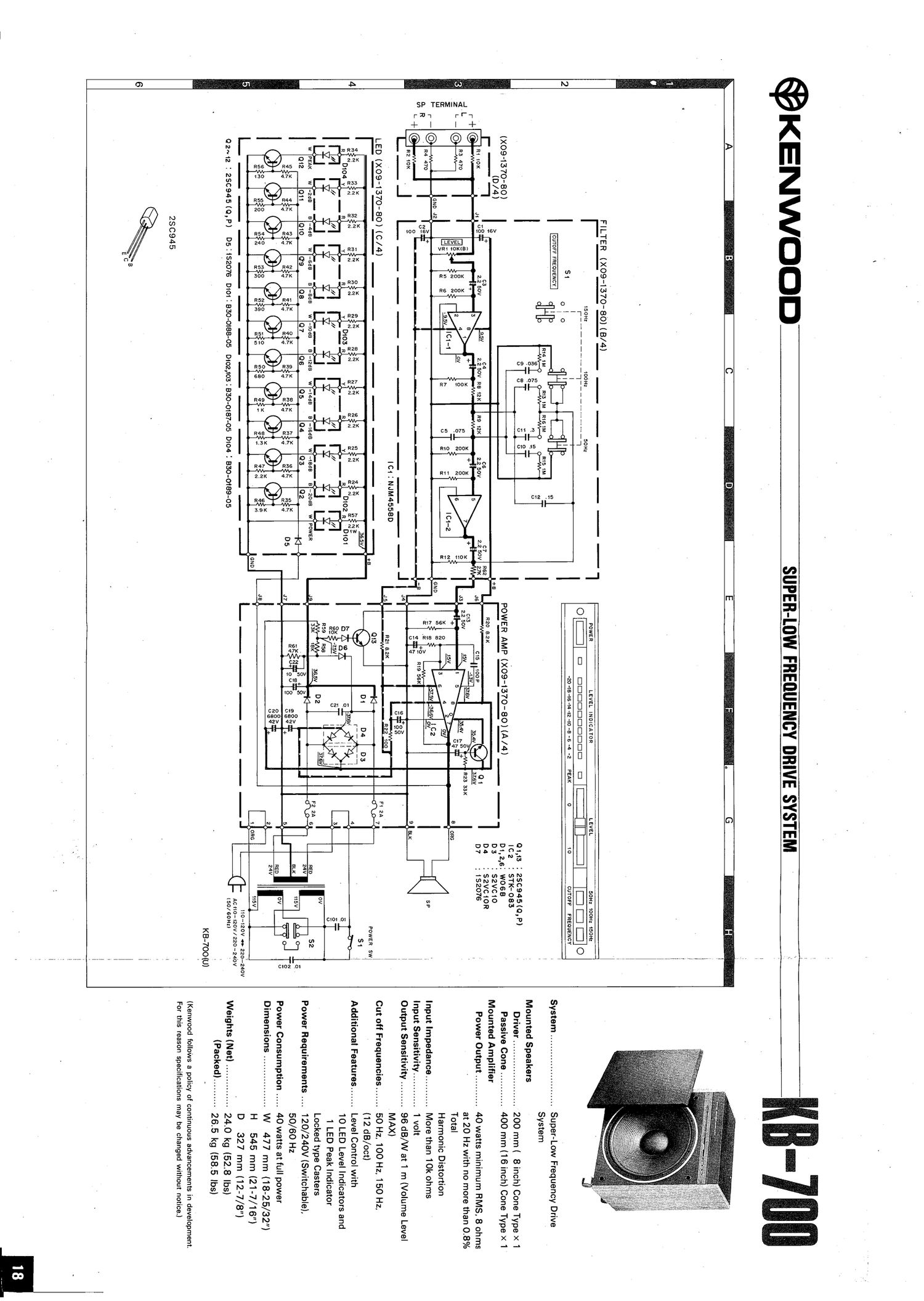 Kenwood KB 700 Schematic