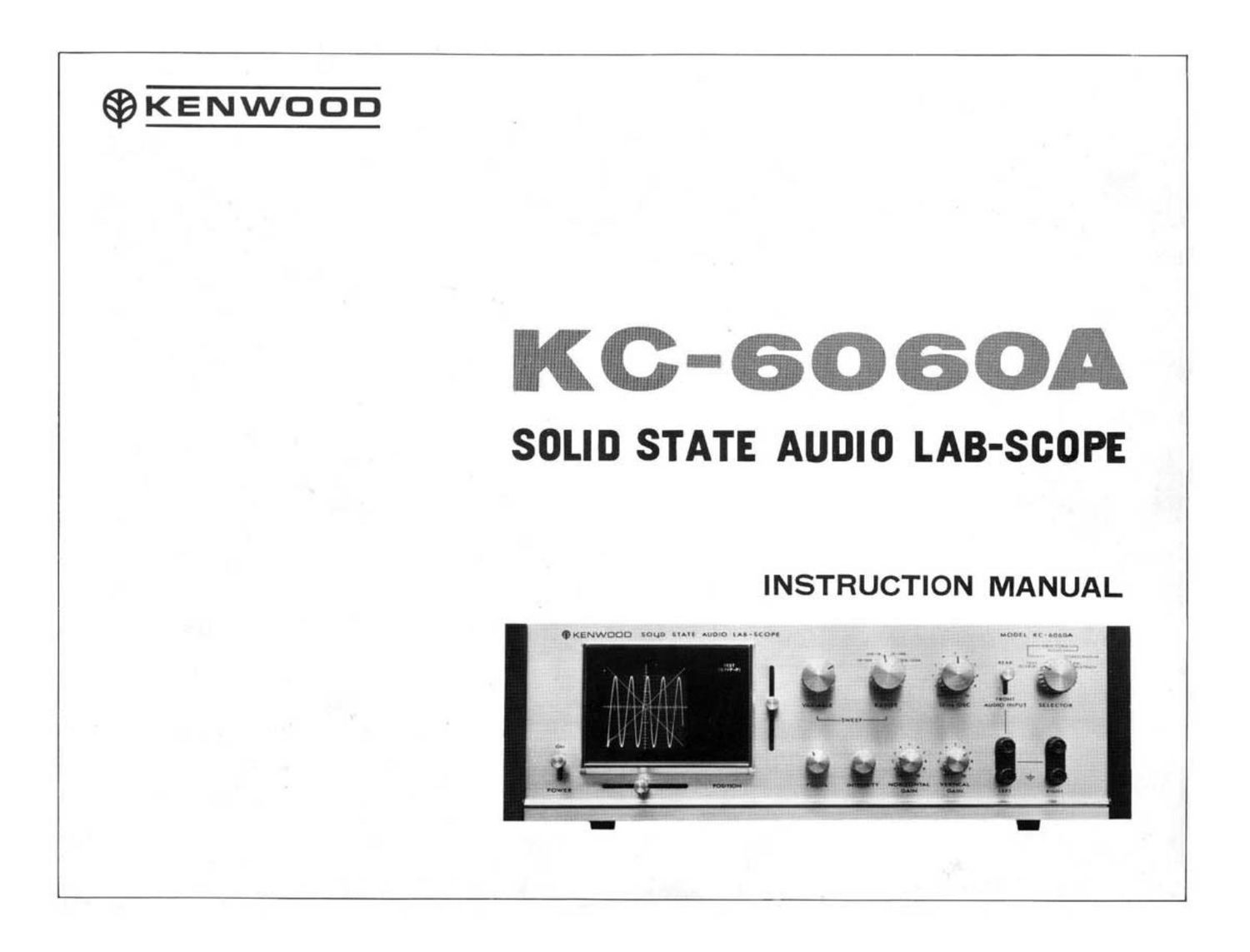 Kenwood KC 6060 A Service Manual
