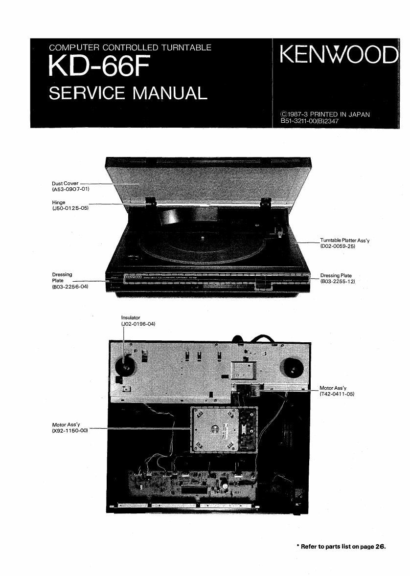 3070  3077  Copy Kenwood Service Manual für KD 