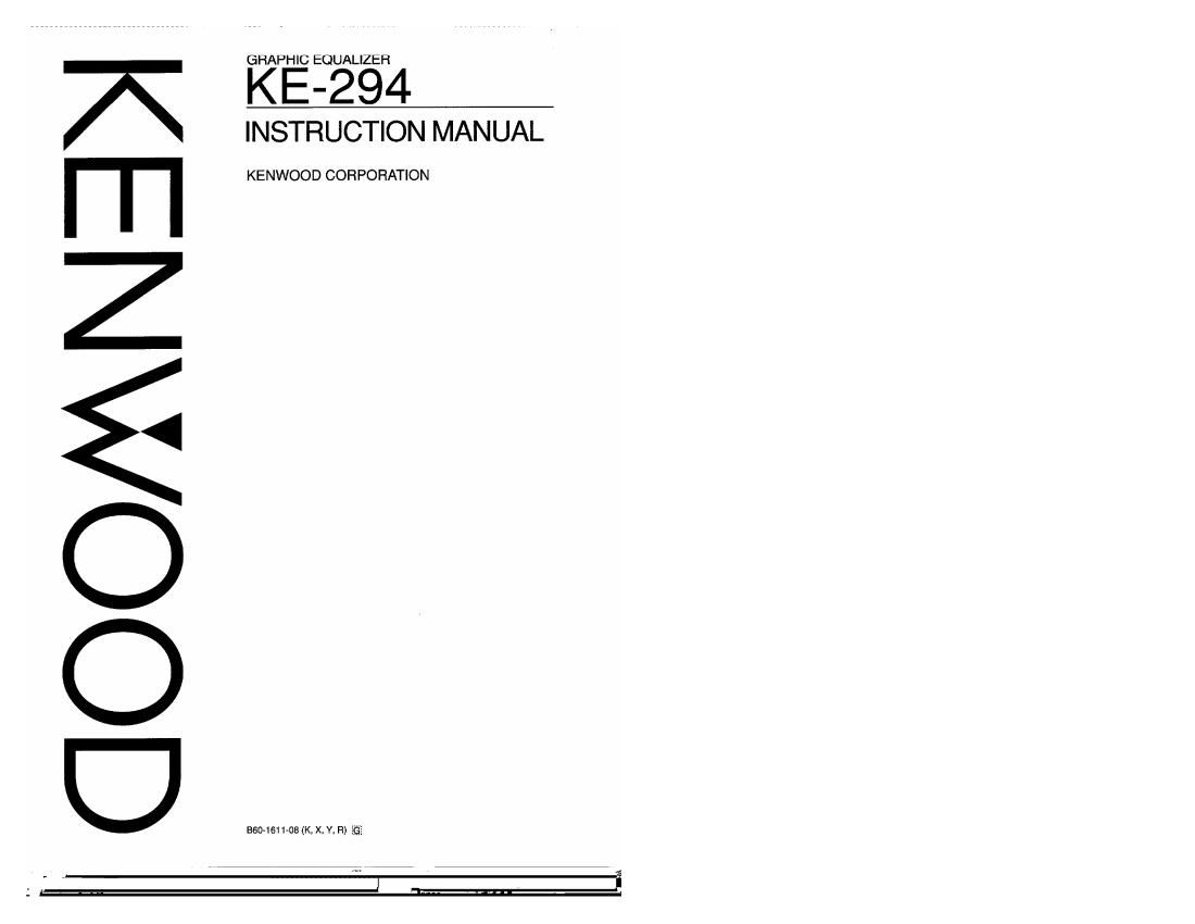 Kenwood KE 294 Owners Manual
