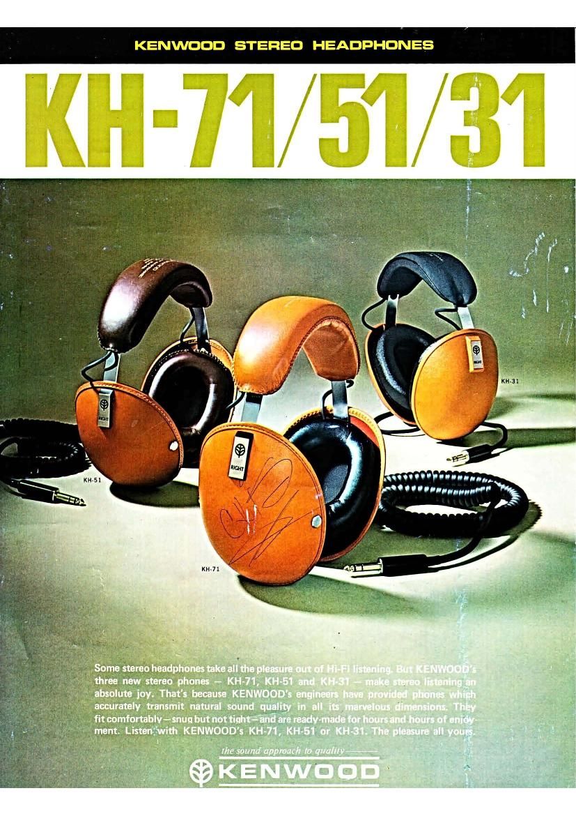 Kenwood KH 31 Brochure