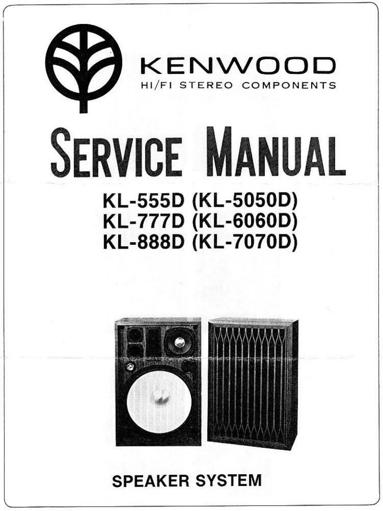 Kenwood KL 555 D Service Manual