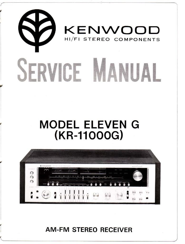 Kenwood KR 11000 G Service Manual