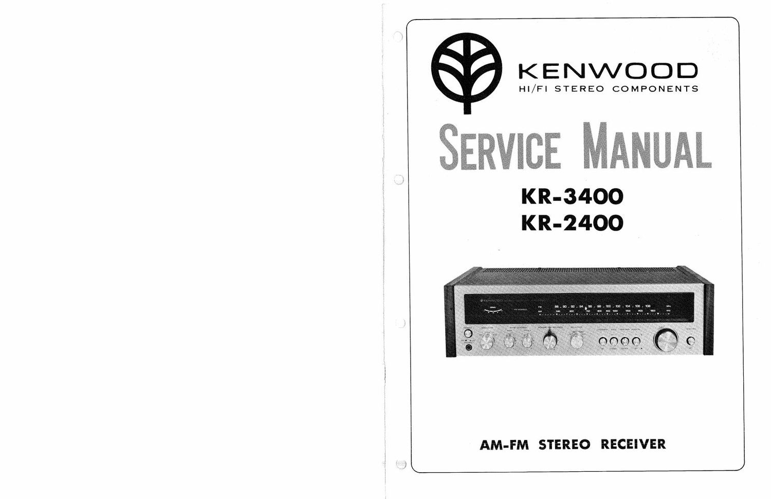 Kenwood KR 2400 Service Manual