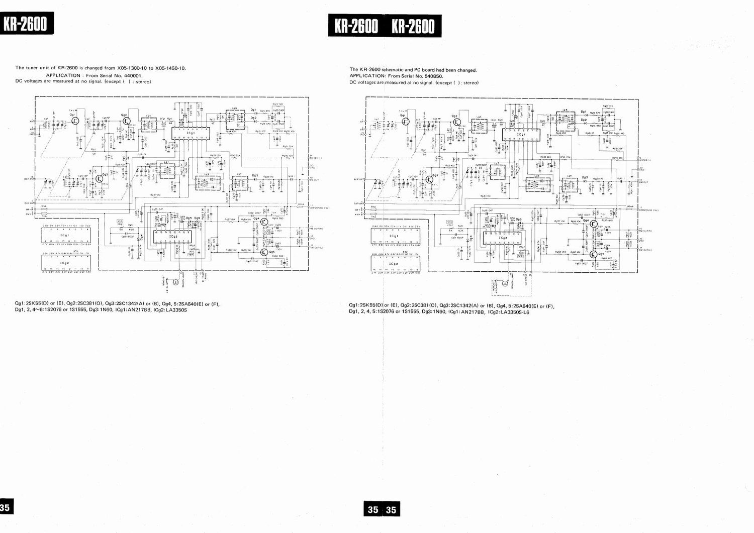 Kenwood KR 2600 2 Schematic