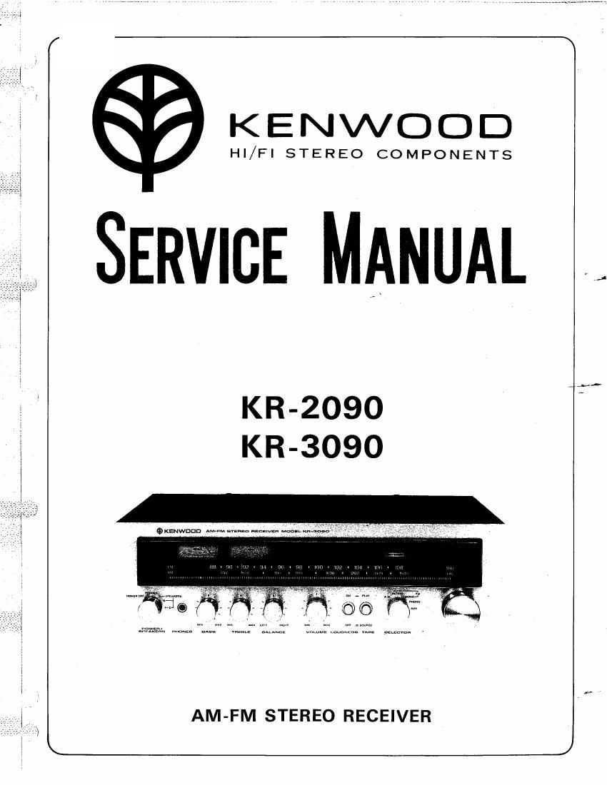 Kenwood KR 3090 Service Manual