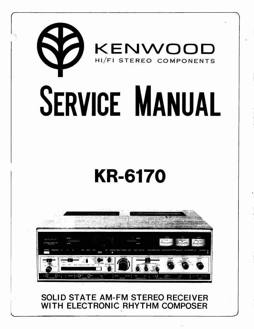Kenwood KR 6170 Service Manual
