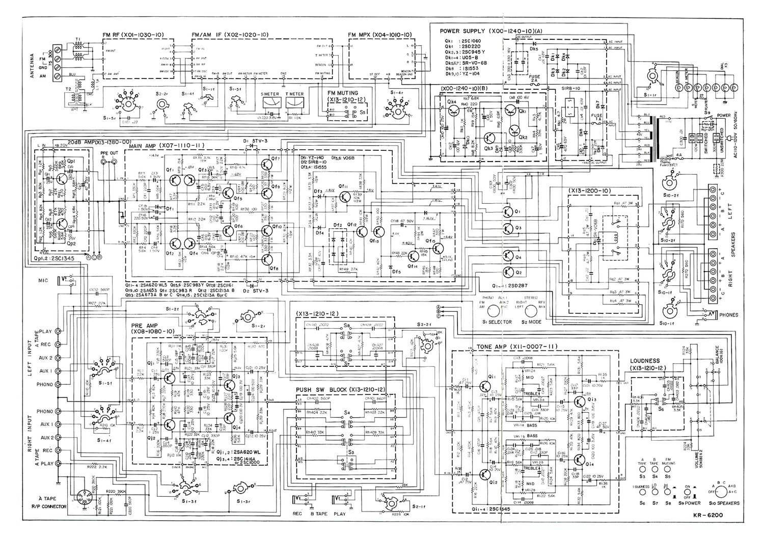 Kenwood KR 6200 Schematic