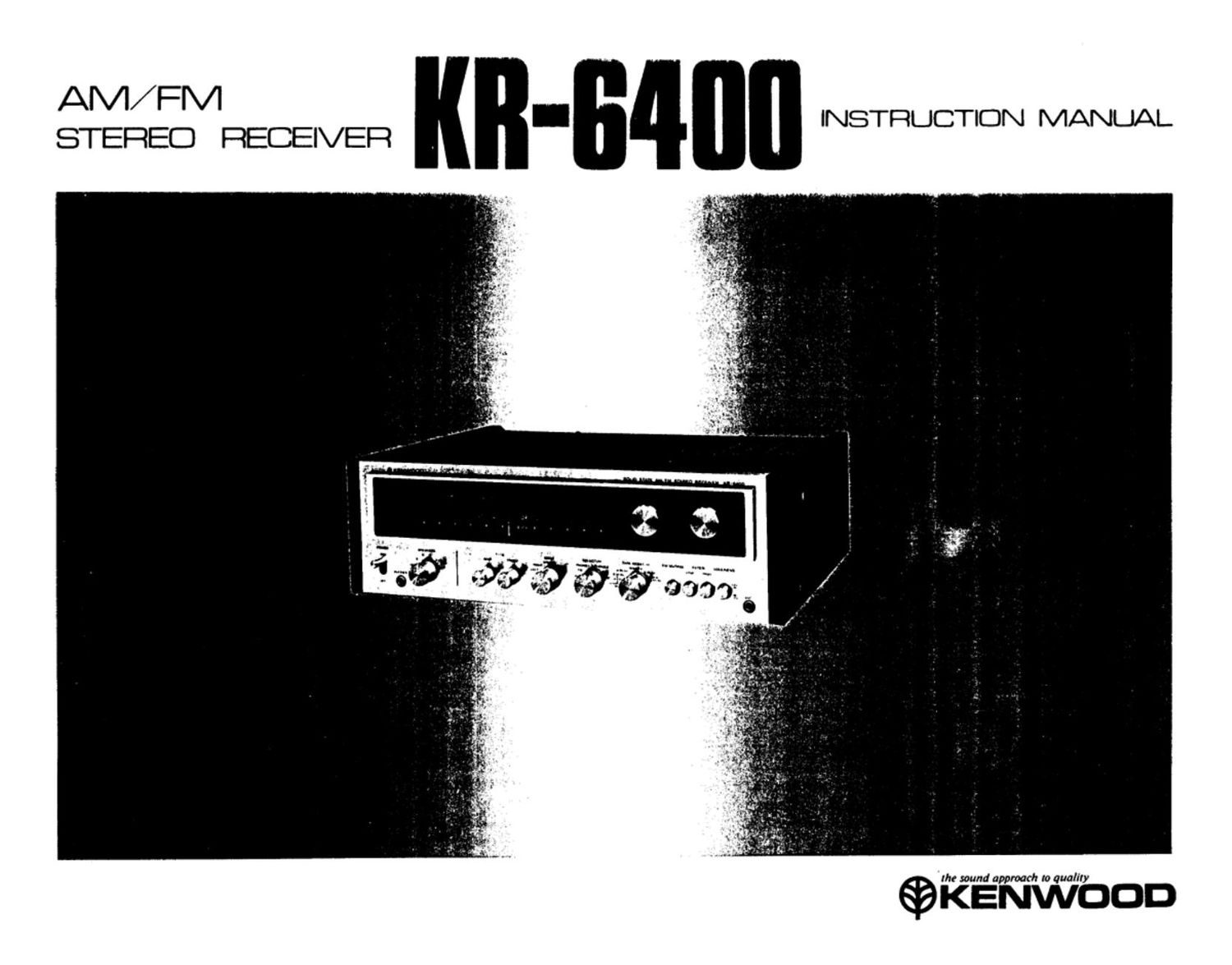 Kenwood KR 6400 Owners Manual 2