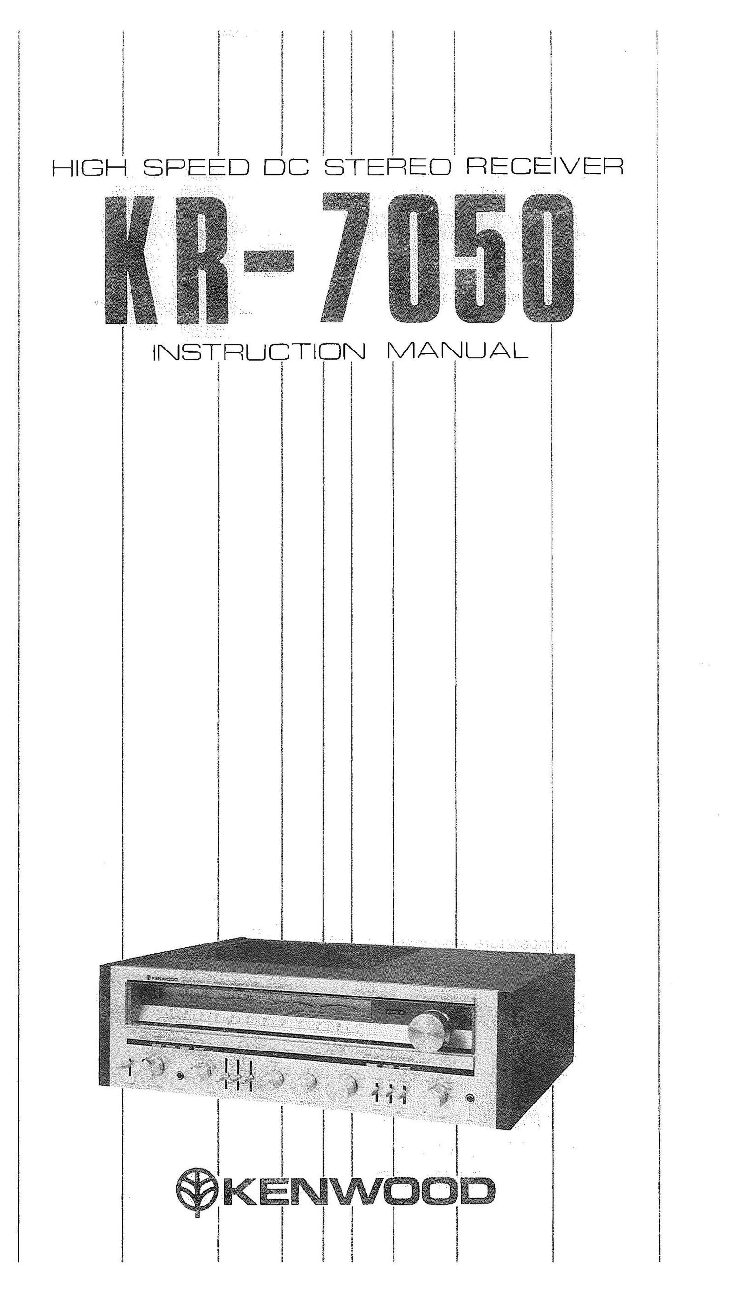 Kenwood KR 7050 Owners Manual