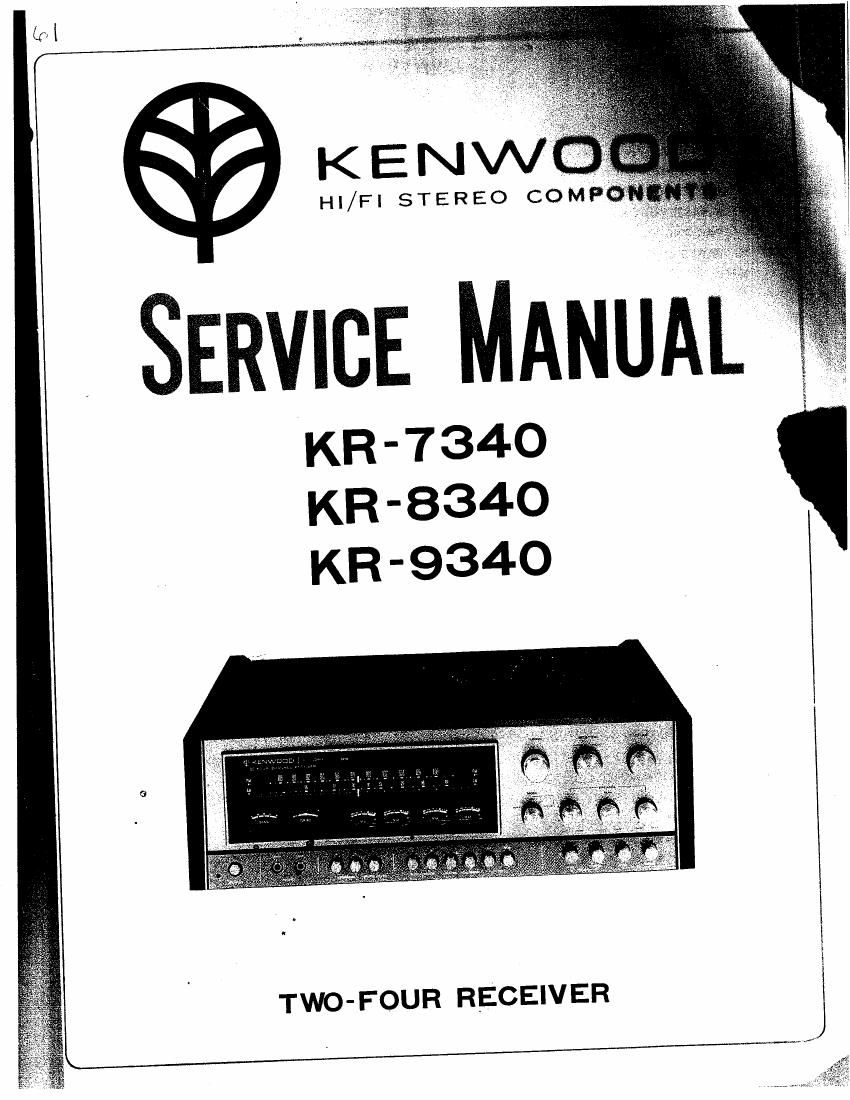 Kenwood KR 7340 Service Manual