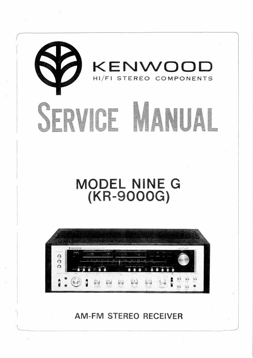Kenwood KR 9000 Service Manual