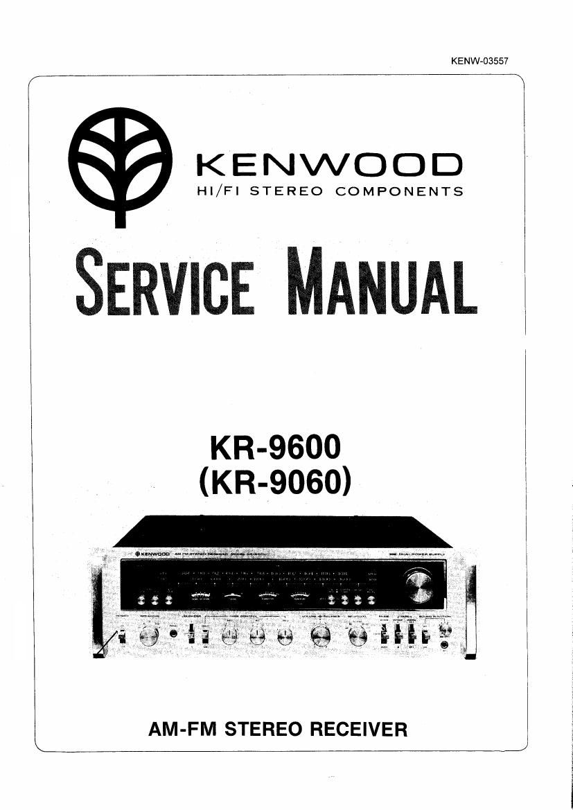 Kenwood KR 9600 Service Manual
