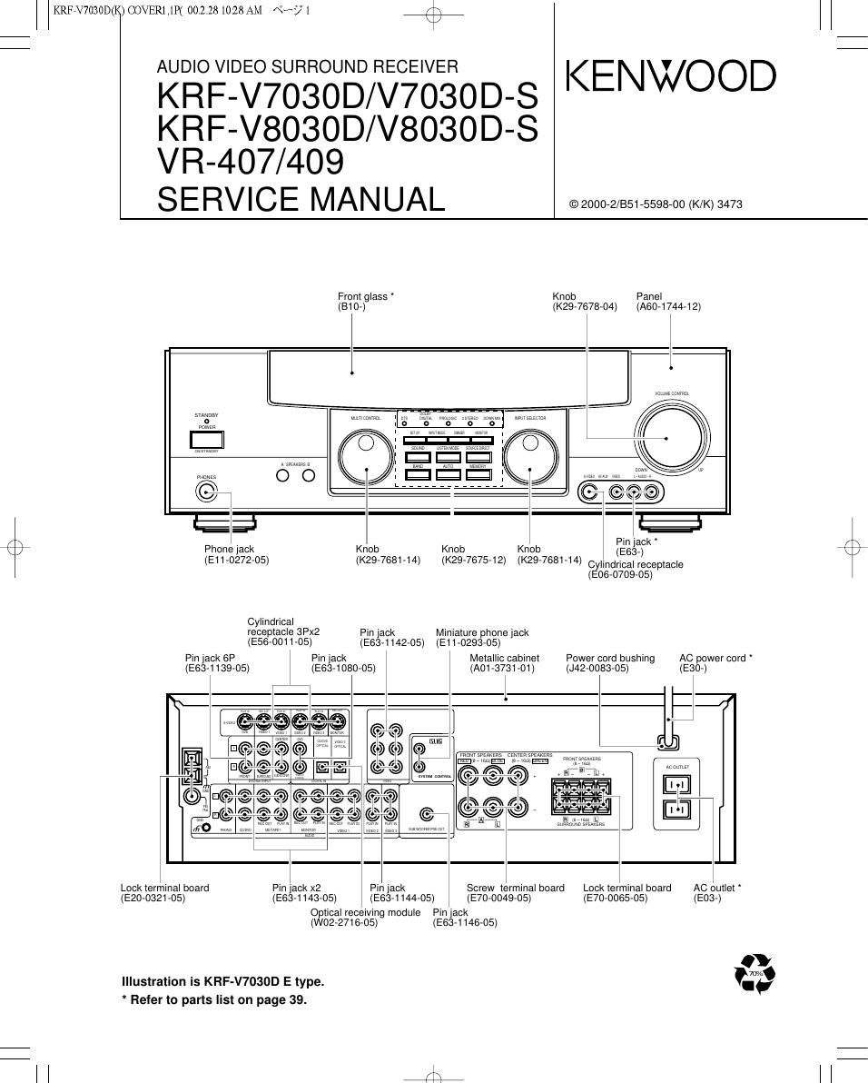 Kenwood KRFV 7030 D Service Manual