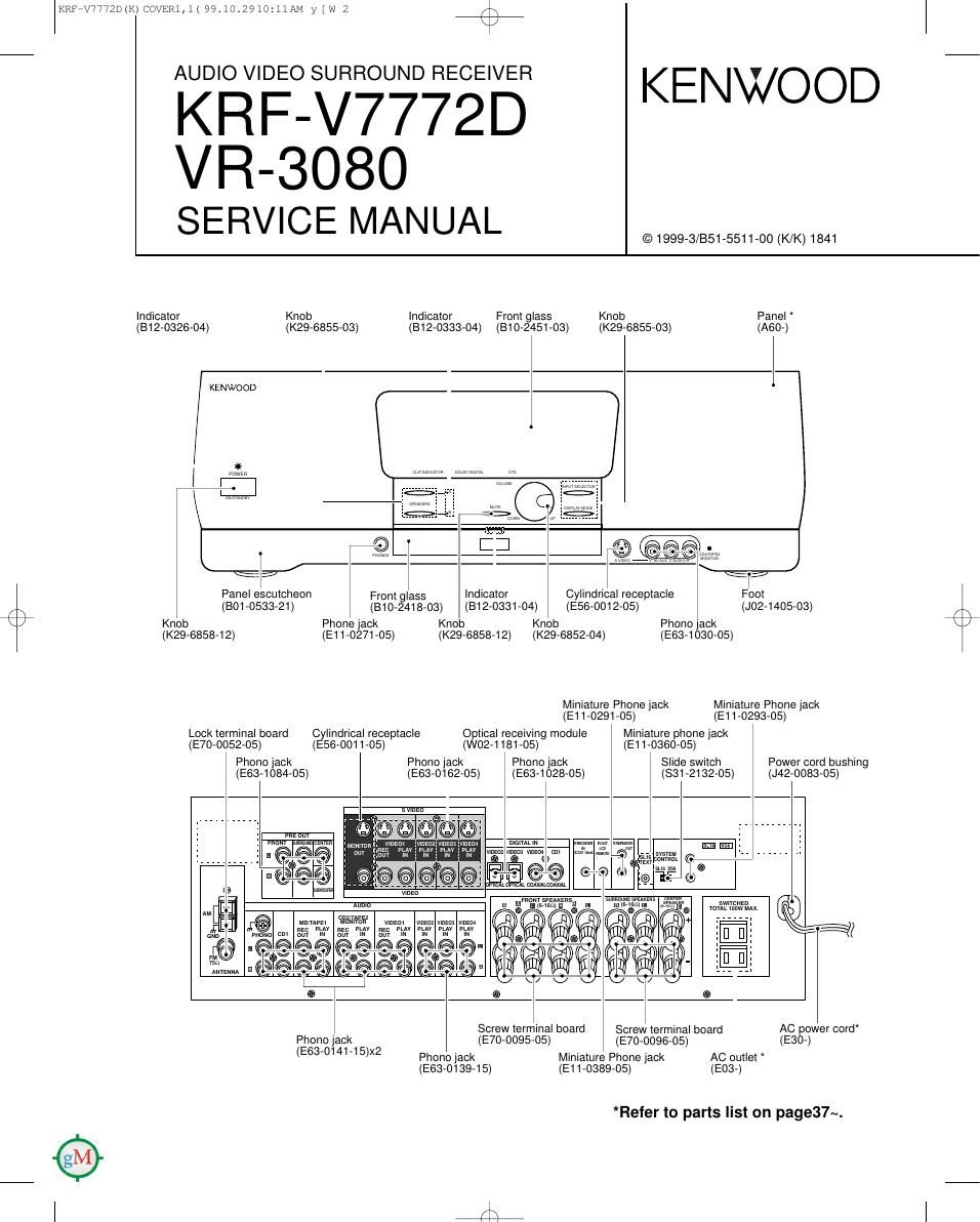 Kenwood KRFV 7772 D Service Manual